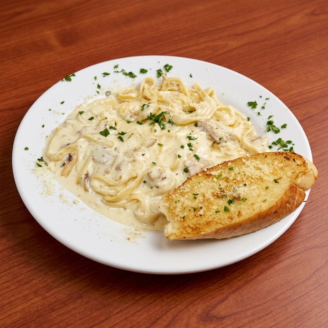 Chicken Fettuccine Alfredo.